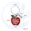 Teachers' Day Gift Stainless steel Apple Sunflower Hat Pendant Keychain for Women Teacher