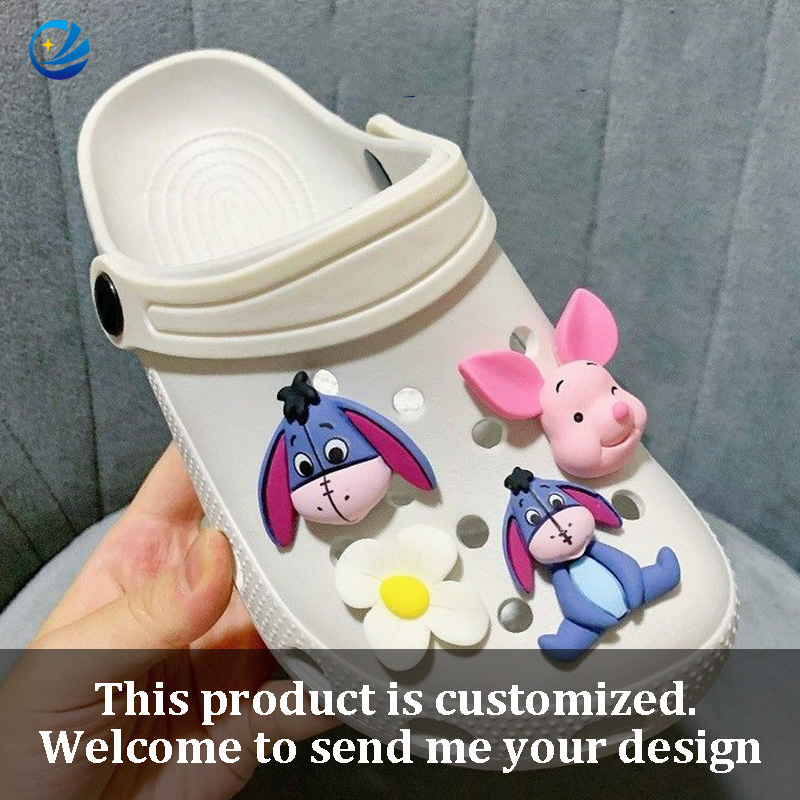 Custom Logo Wholesale Designer Charm Clogs Shoe Charms