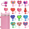 10mm Wholesale Tumbler straw topper Dust proof Toppers Covers silicone Charms Straw Topper Cover for drinking cup straws
