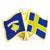 Wholesale Manufacture Customize Logo Brooch Custom Blank Metal Enamel Country Flag Badge Lapel Pin
