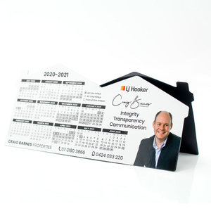 Custom DIY Promotion Decor Refrigerator Real Estate Calendar Magnet Flyer Printed Magnetic Business Card Paper Fridge Magnet