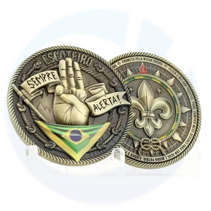 Custom Brazil Boy Scouts Challenge Coin