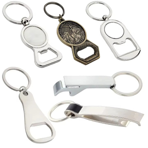 Personalized Engraveable Keyholder Zinc Alloy Stainless Steel Brand House Bar Beer Metal Custom Logo Bottle Opener Keychain