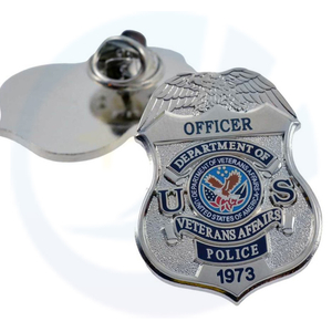 Department of Veterans Affairs Police Mini Badge Lapel Pin