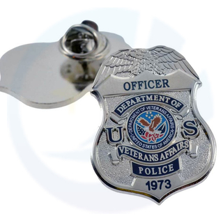 Department of Veterans Affairs Police Mini Badge Lapel Pin