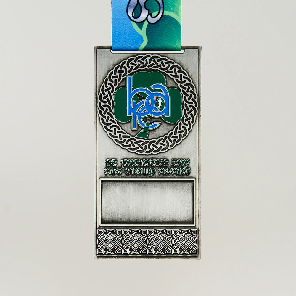 Personalized St. Patrick’s Day Metal Medallion – Parade & Event Souvenir with Shamrock Design 5k 10k Marathon Sports Medal