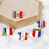 National Flag Brooch Enamel Pin, Clothes Accessories Brooch Travel Commemorative Lapel Badges