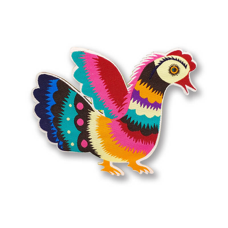 Custom Kid Cartoon Bird Flower Embroidery Patch Clothing Decoration Badge