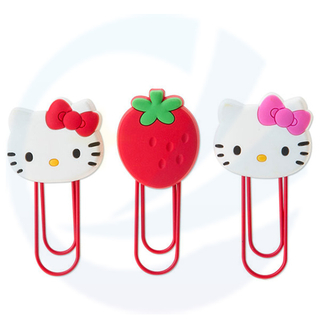 Fashion 3D Soft PVC Silicone Bookmark Christmas Souvenir Bookmark