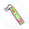 loop fabric wristlet Embroidered keychain