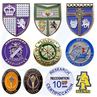 Souvenir Custom Logo Metal Hard Enamel Metal Pin Badge Custom For Clothes Decorative school Graduation Pins
