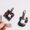PVC Music Patches Musical Instrument Series Cartoon Soft Plastic Patch Phone Case Brooch Bags Jewelry Creative Diy Accessories