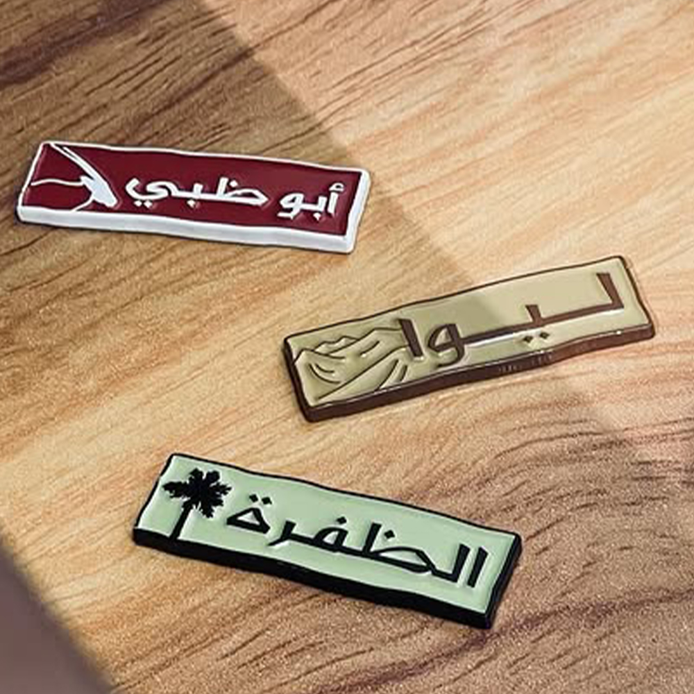 Custom Design Logo 3D Metal Sticker Letter Names Symbol Numbers Sticker Phone Case Metal Sticker Pin