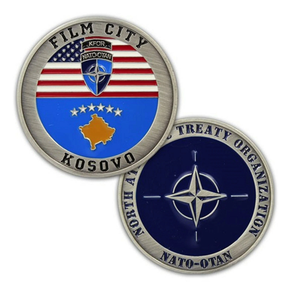 Custom KOSOVO coin 2D/3D Enamel Challenge Coins Metal Logo Souvenir & Commemorative Tokens Engraved Design