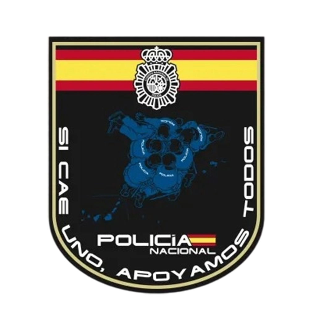 Spain Factory Custom Government Department PVC Patch Silicone Rubber Logo Badges Embossed Soft Label 3D Patches for Clothing
