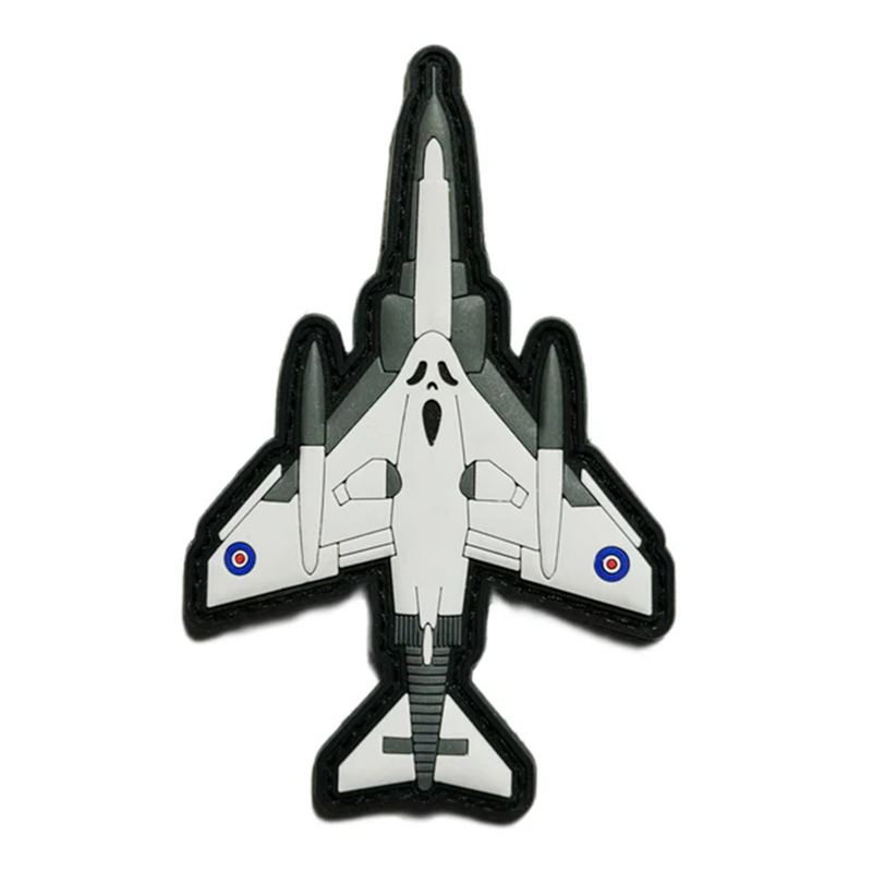Professional Custom Aircraft Clothing Hat Airplane logo 3D Soft Rubber PVC Silicone Embossed Patch Label Tactical Pvc Patch