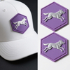 Custom Heat Press Pvc Rubber Logo trucker hat patches stick on Custom Logo Pvc Silicone tiger Iron on Patches