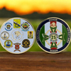 Factory Customized 3D Latin America Mexican Flag Map Commemorative Challenge Coin Custom Mexico Challenge Coins