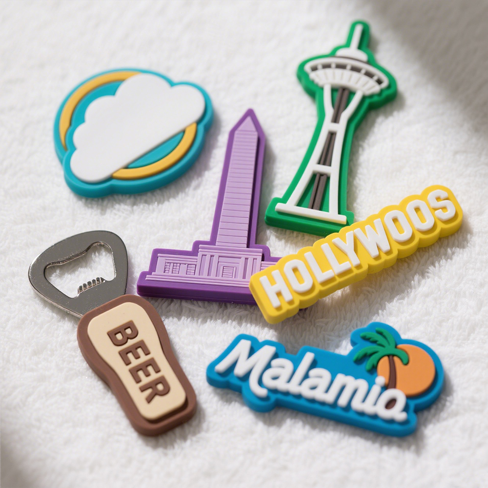 Custom Promotional 3D Silicone Souvenir Sublimation Fridge Magnets Country City Tourist Resin Refrigerator Magnet