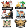 Guangzhou Manufacturer Saudi Arabia Travel Souvenir Soft Pvc 3d Embossed Fridge Magnet , Flexible Plastic Magnets