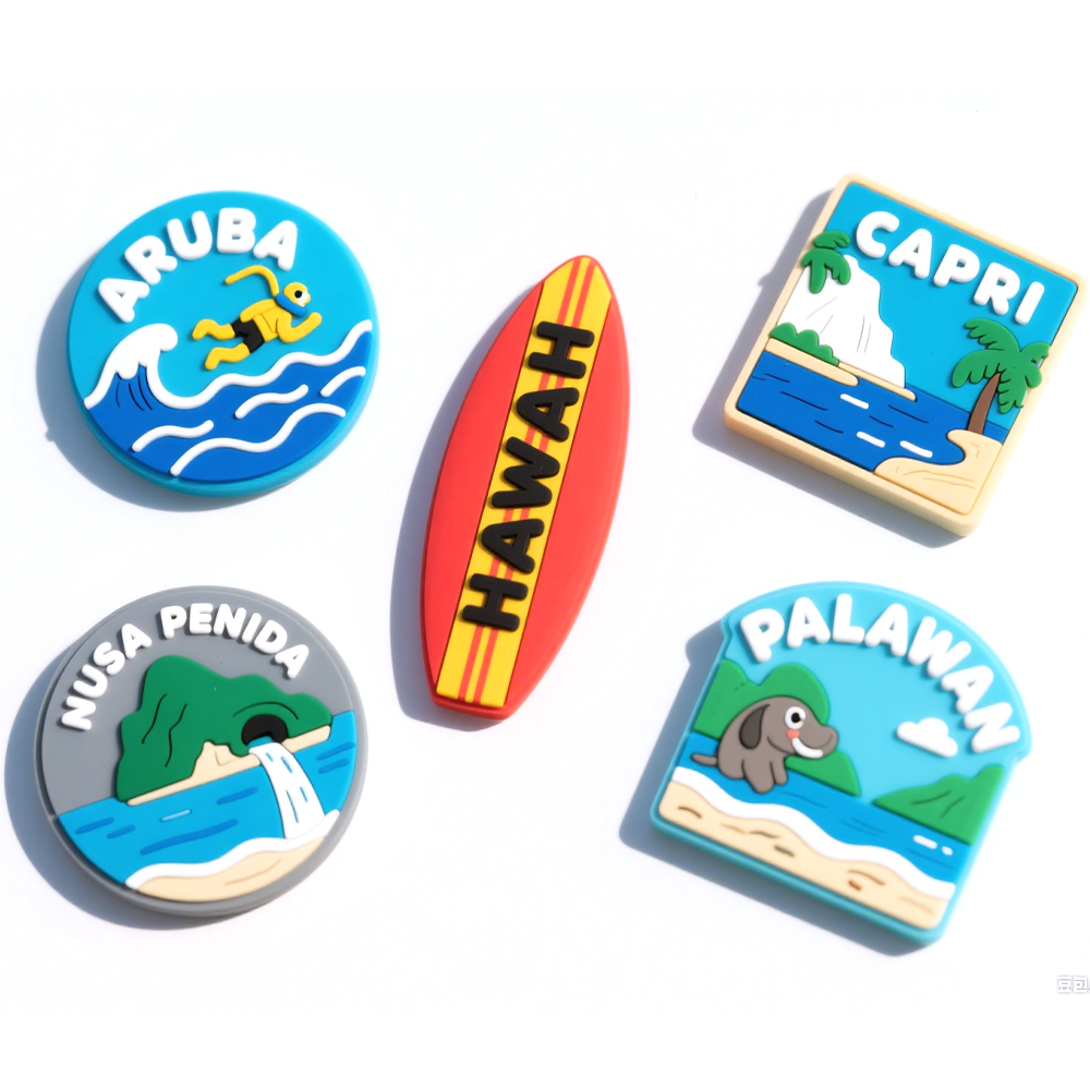 Manufacturers Custom Promotional Cartoon Logo Design Refrigerator Magnet 2D 3D Rubber Pvc Soft Fridge Magnet for Souvenir
