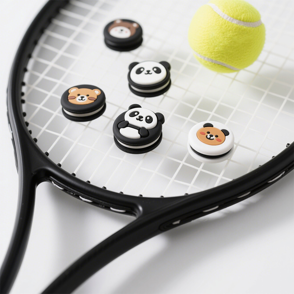 Promotional Custom Logo Silicone Tennis Racket String Vibration Dampener Custom Tennis Racket Dampener