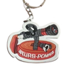 Emergency Fire Truck Keychain City Rescue Fire Fighting Concrete Truck Keychain PVC Car Emblems for Custom Promotional Souvenir