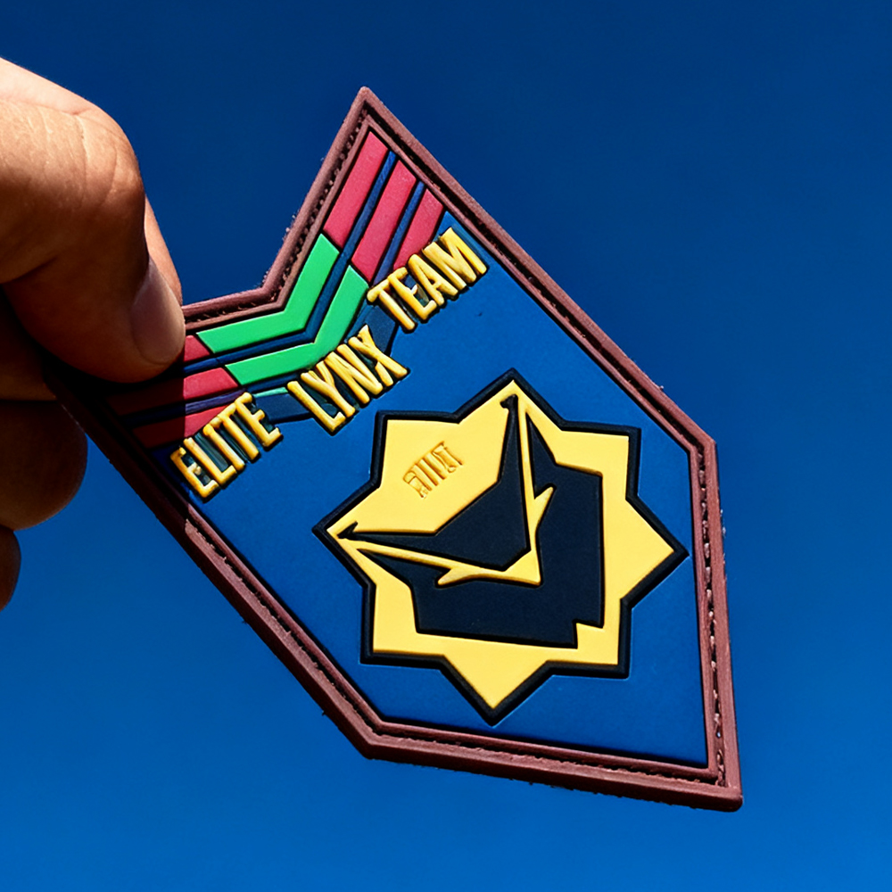 Custom Portugal Airsoft Style PVC Patch Soft Rubber 3D Logo Label Personalized Hook and Loop Badge for Clothing Bags Jackets