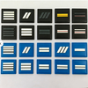 Scratch Resistant Gendarmerie PVC Patch Tactical Chest Braid Rank Chevron Waterproof PVC Badge Patches for Uniform