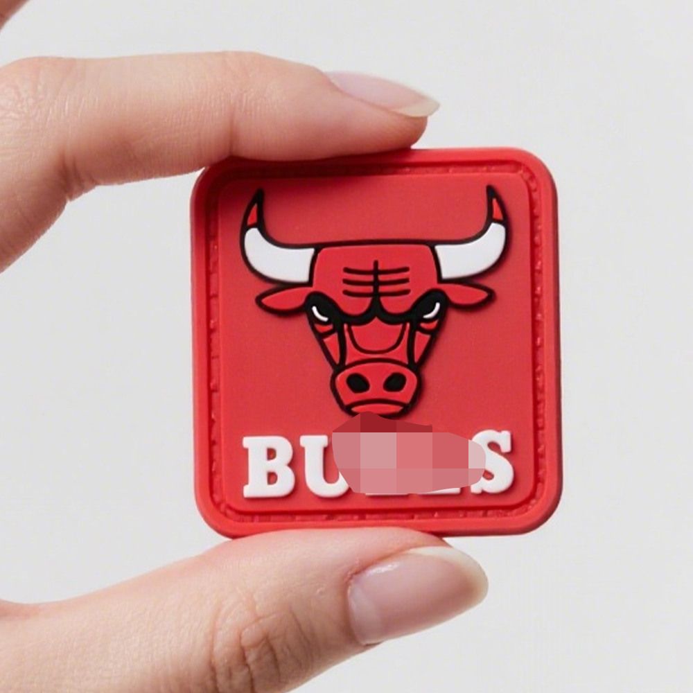 Customized Pvc Rubber Patch Pvc Patches 3d Rubber Silicone Sports Basketball Team Patch Labels for Clothing