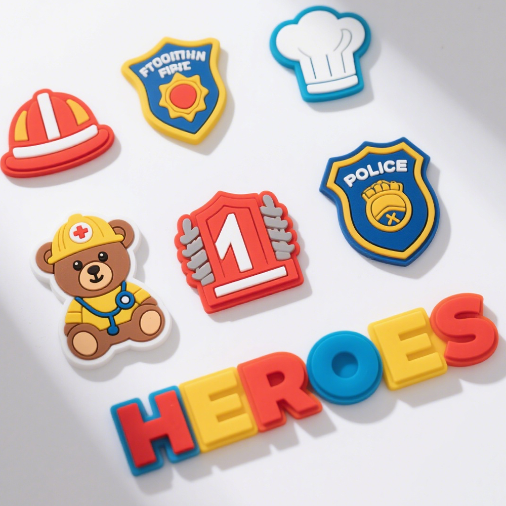 New Fashion Custom Rubber Patches PVC Soft Rubber Patch Label for Clothing Hats Jeans