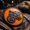 Custom Ride Riding Bicycle PVC Patches | Durable Soft Rubber Cycling Patches for Jackets & Bags