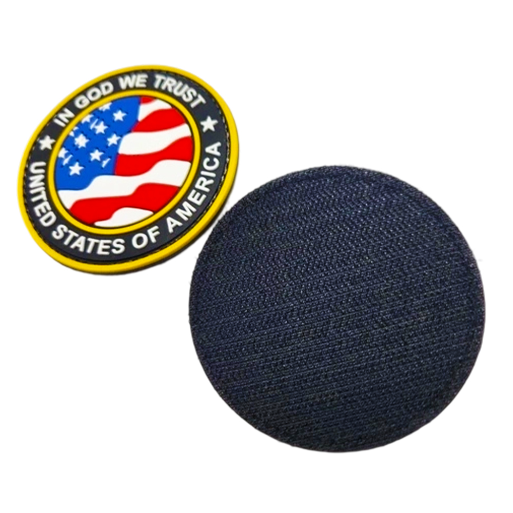 3D Flag Badge Patches Usa Canada Cloth Applique Shoulder Stickers Custom Logo Rubber Pvc Patch