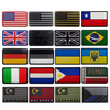 High Quality Pakistan Flag Pvc Custom Patches Hook And Loop