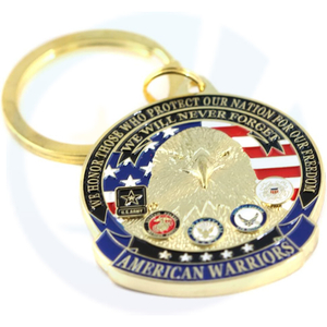 American Warriors Key Ring Military Keychains