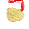 Metal Cute Animal Cats Dogs Medals Manufacturing 3D Color Spray Heart Shape Enamel Medals 