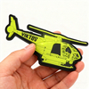 Custom Australian Helicopter Pattern PVC Patch Glow in the Dark 3D Rubber Patch for Jackets Bags and Collectors