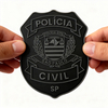 São Paulo State Public Service Emblem PVC Patch Soft Rubber Badge with Hook and Loop Backing Custom 2D 3D Patch