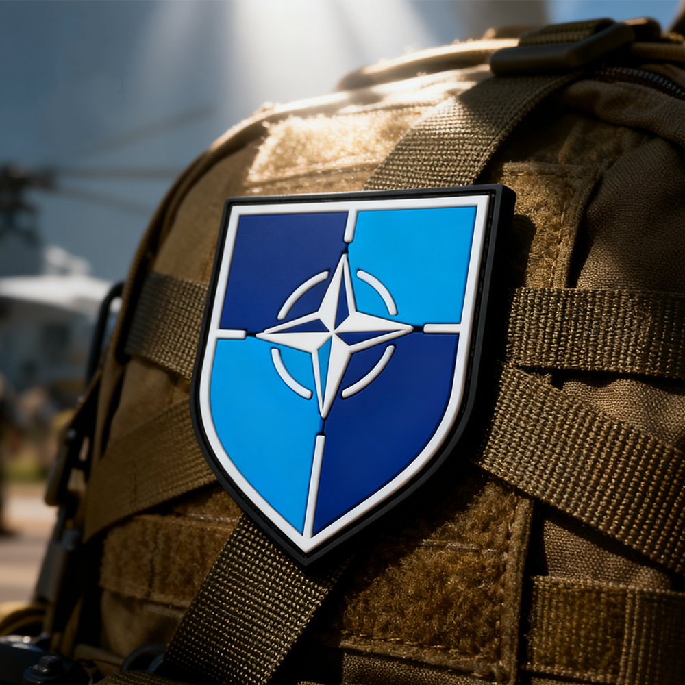 3D NATO PVC Patch Soft Rubber Tactical Hook & Loop Morale Badge
