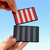 Rebellious Stripes Sons of Liberty Flag Rubber Patch Durable PVC Emblem for Backpacks Jackets and Outdoor Gear
