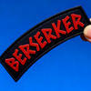 Viking Berserker Norse Tab Patch Durable PVC Rubber Badge Hook Backing Custom Gear Decoration