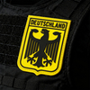 Custom Deutschland Royal Coat of Arms PVC Patch German Imperial Eagle Rubber Flag Emblem Hook and Loop Backing