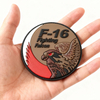 Custom Bahrain F-16 Falcon 3D PVC Patch | Soft Rubber Flight Squadron Emblem for Jackets & Bags