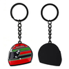 Customized Soft Enamel 2D Helmet Black Metal Keychain Fashion Motorcycle Key Ring Logo Gift