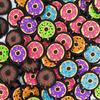 Cute Doughnut Sprinkles PVC Patch Custom 3D Soft Rubber Badge with Hook and Loop for Bags Jackets and Collectors