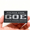 Custom Brazil GOE Emblem PVC Patch 3D Soft Rubber Badge with Velcro Backing for Jackets and Gear