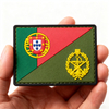 Custom Portugal PVC Patch Marine Corps 3D Soft Rubber Badge with Hook and Loop Backing for Jackets and Gear