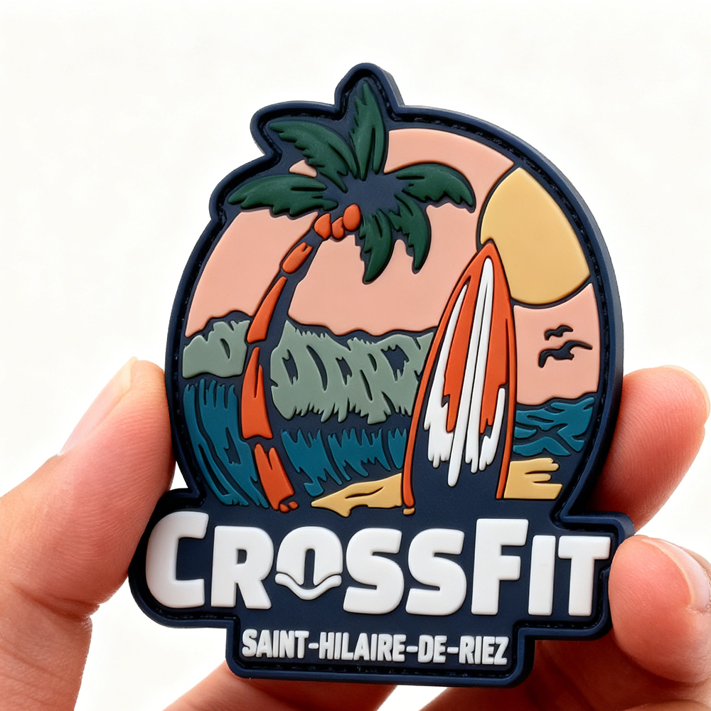 Spirit of Adventure PVC Patch Custom Rubber Emblem with Hook Loop for Outdoor Gear Backpacks Jackets