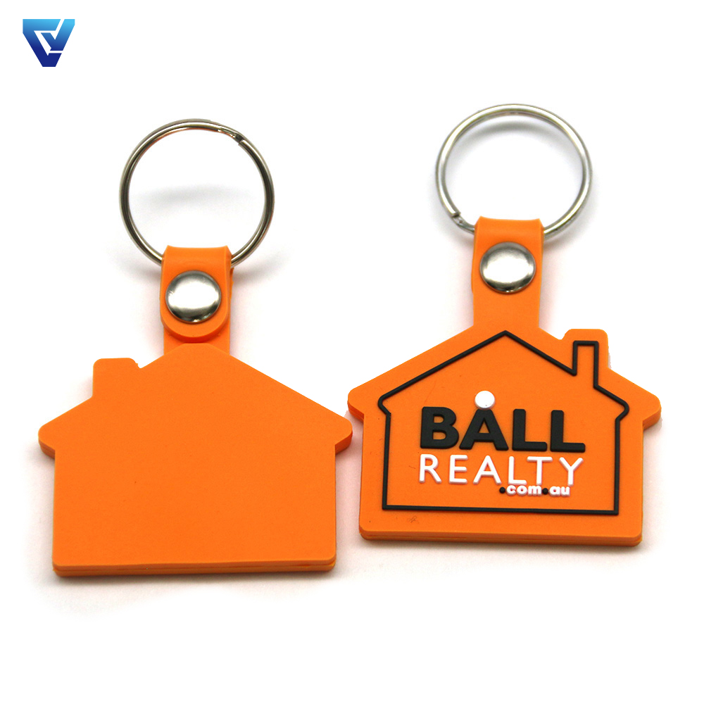 Wholesale 2D 3D Soft PVC Custom Promotional Hotel Epoxy Keychains with Logo for Branding and Souvenirs