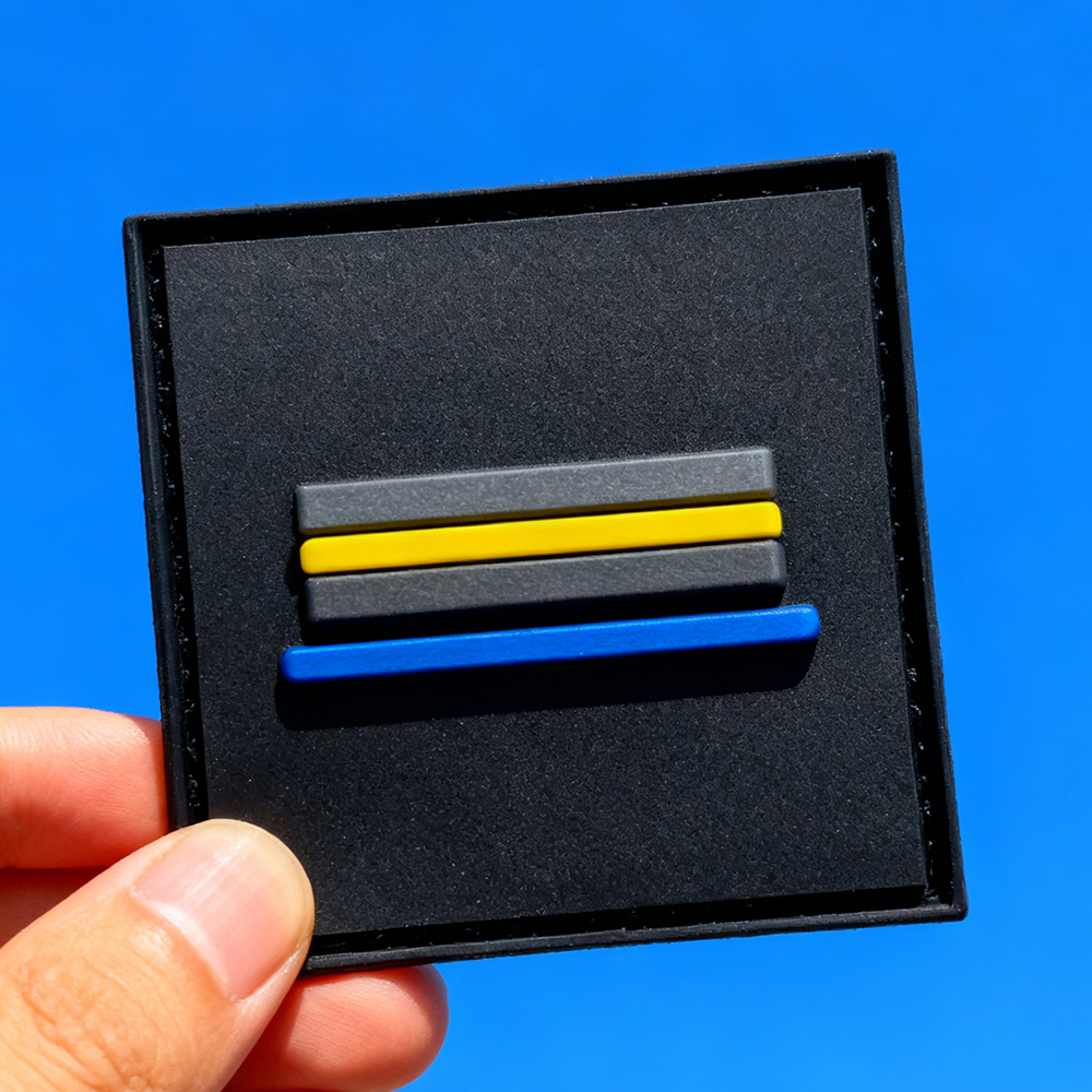 French Style Grade PVC Patch Soft Rubber Emblem Custom Rank Patch UV Printed Durable Badge for Clothing Gear Backpacks Accessories